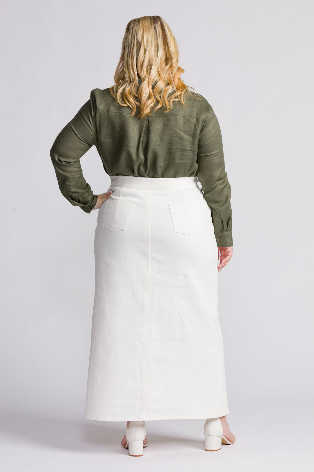 The Nikita | The Petite Denim Maxi Skirt