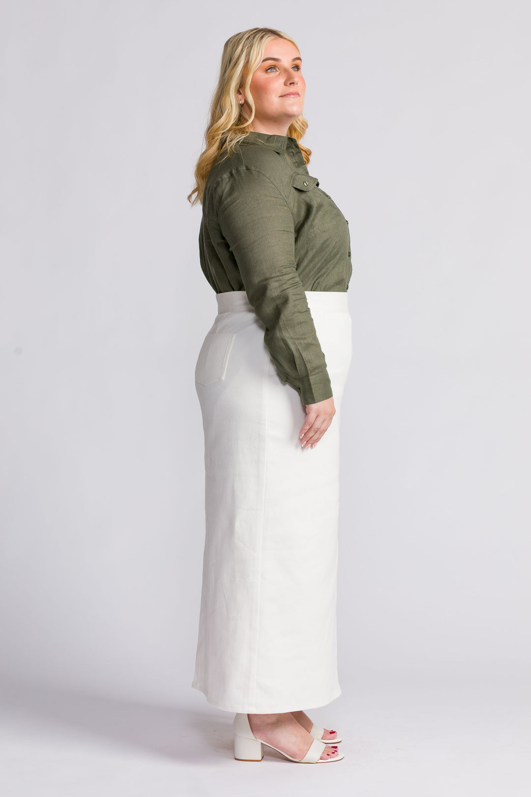 The Nikita | The Petite Denim Maxi Skirt